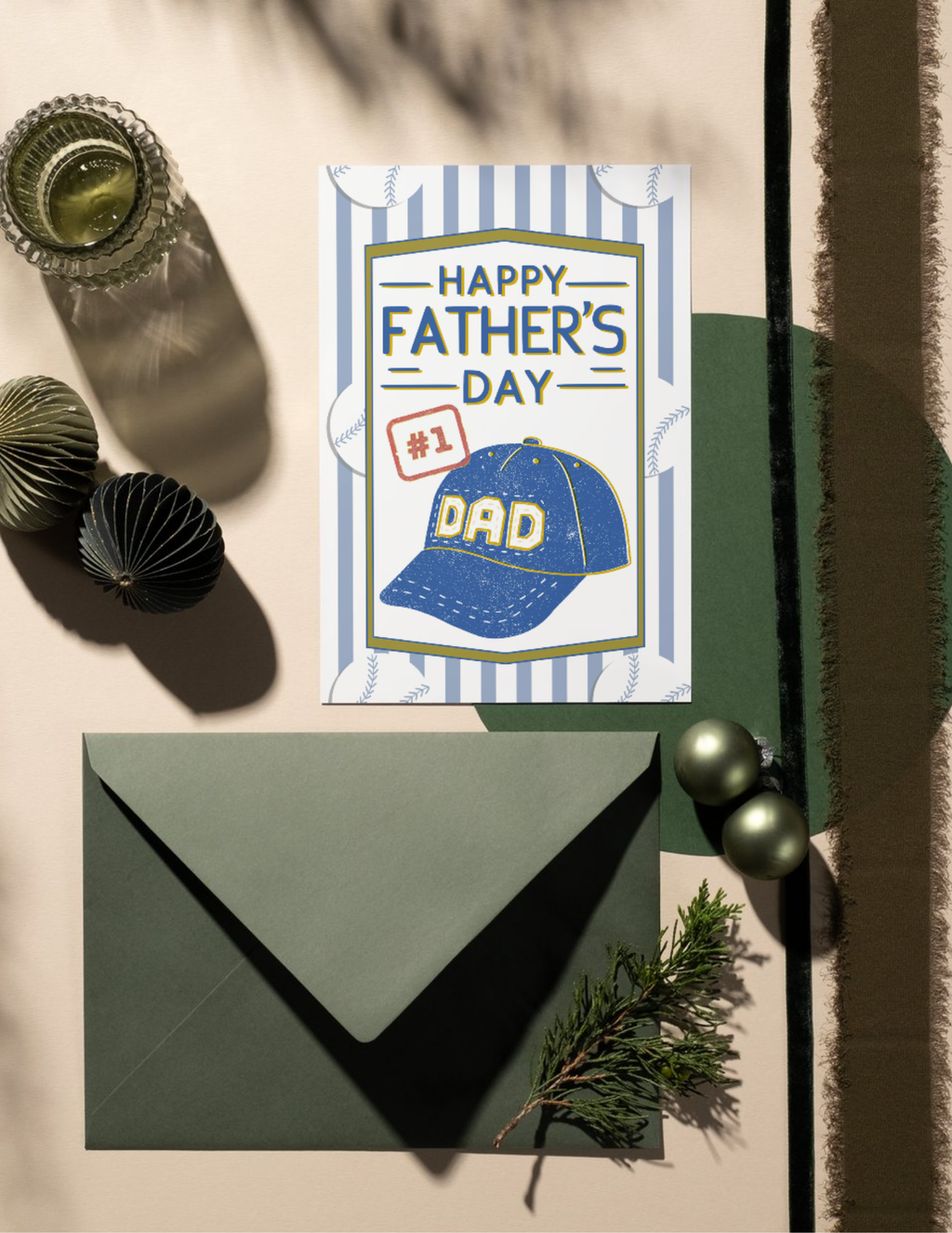 "Baseball" Father's Day Card