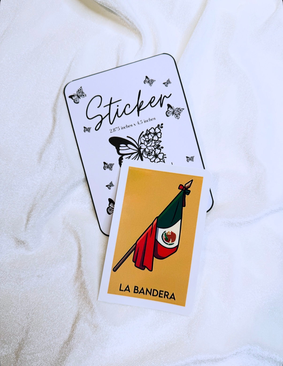 Loteria inspired “La Bandera” Sticker | Approximately 3in. x 4.5in