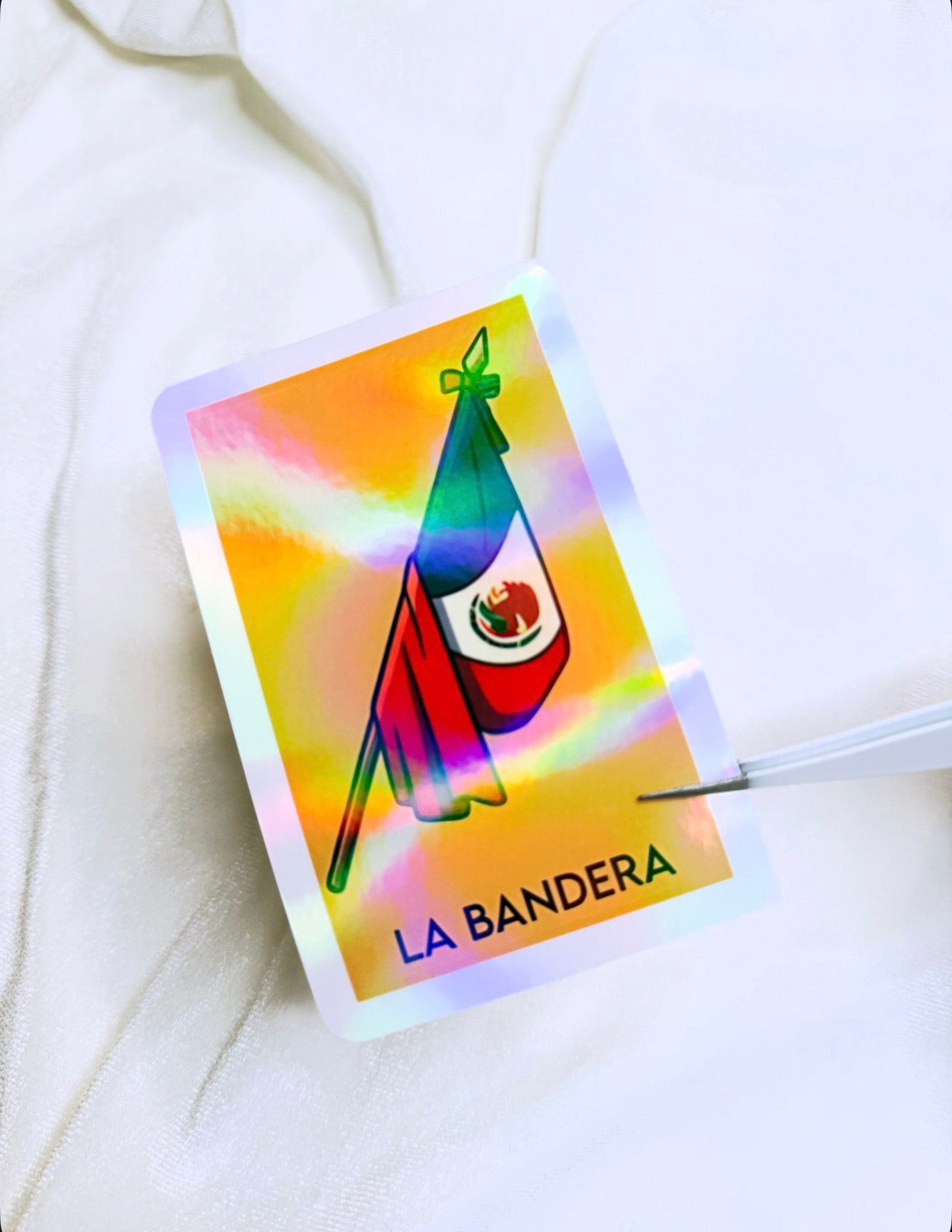 Loteria inspired “La Bandera” Sticker | Approximately 3in. x 4.5in