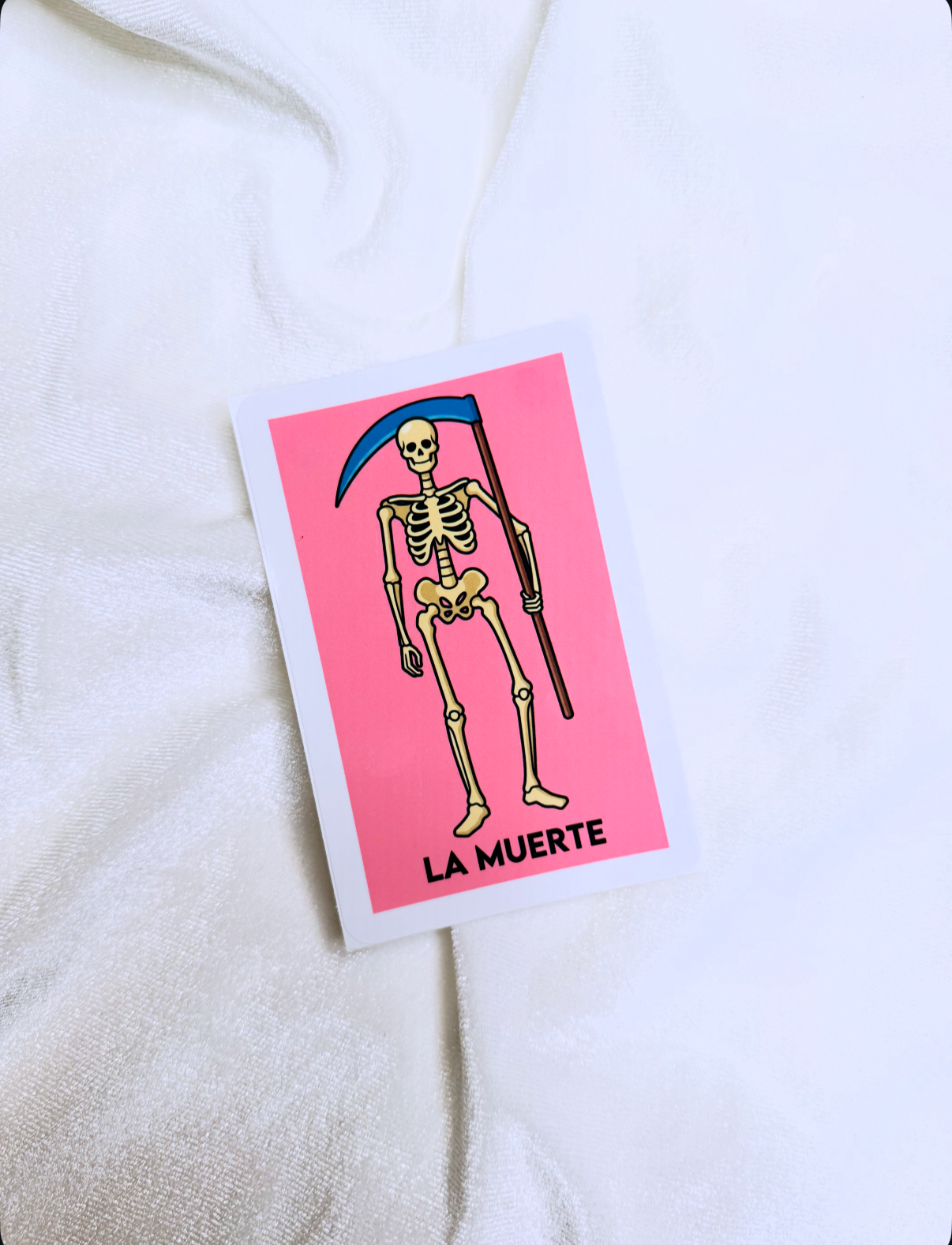 Loteria inspired “La Muerte” Sticker | Approximately 3in. x 4.5in