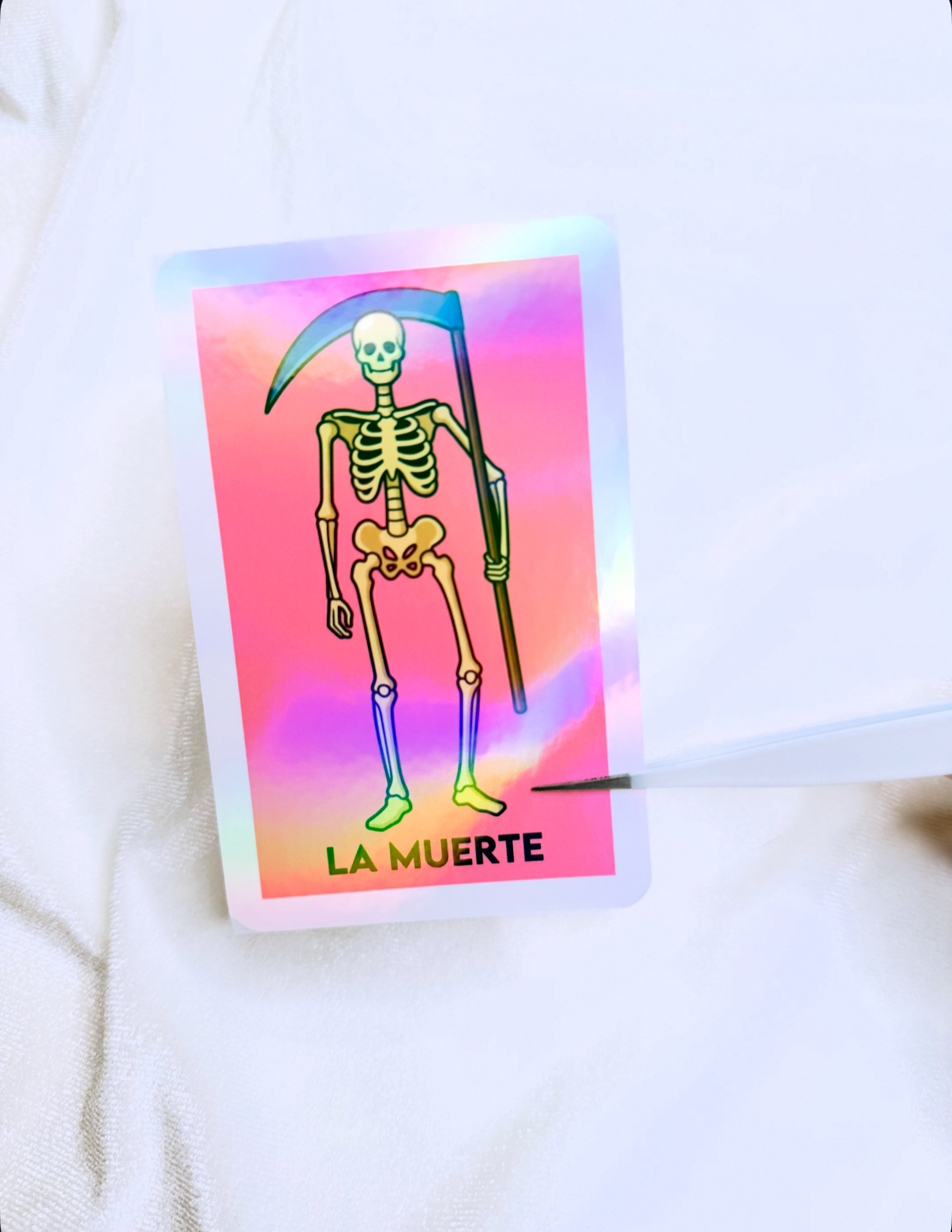 Loteria inspired “La Muerte” Sticker | Approximately 3in. x 4.5in